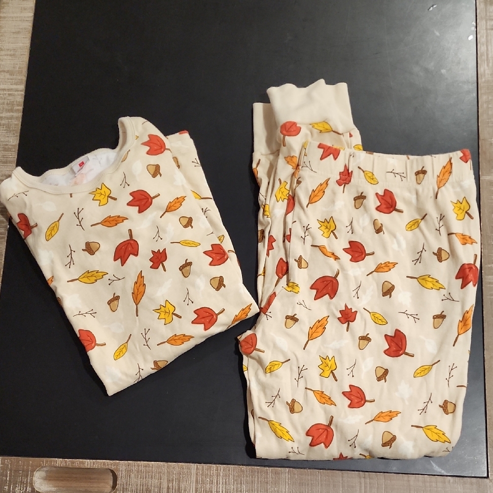 Target Fall Leaf Print Pajama Set